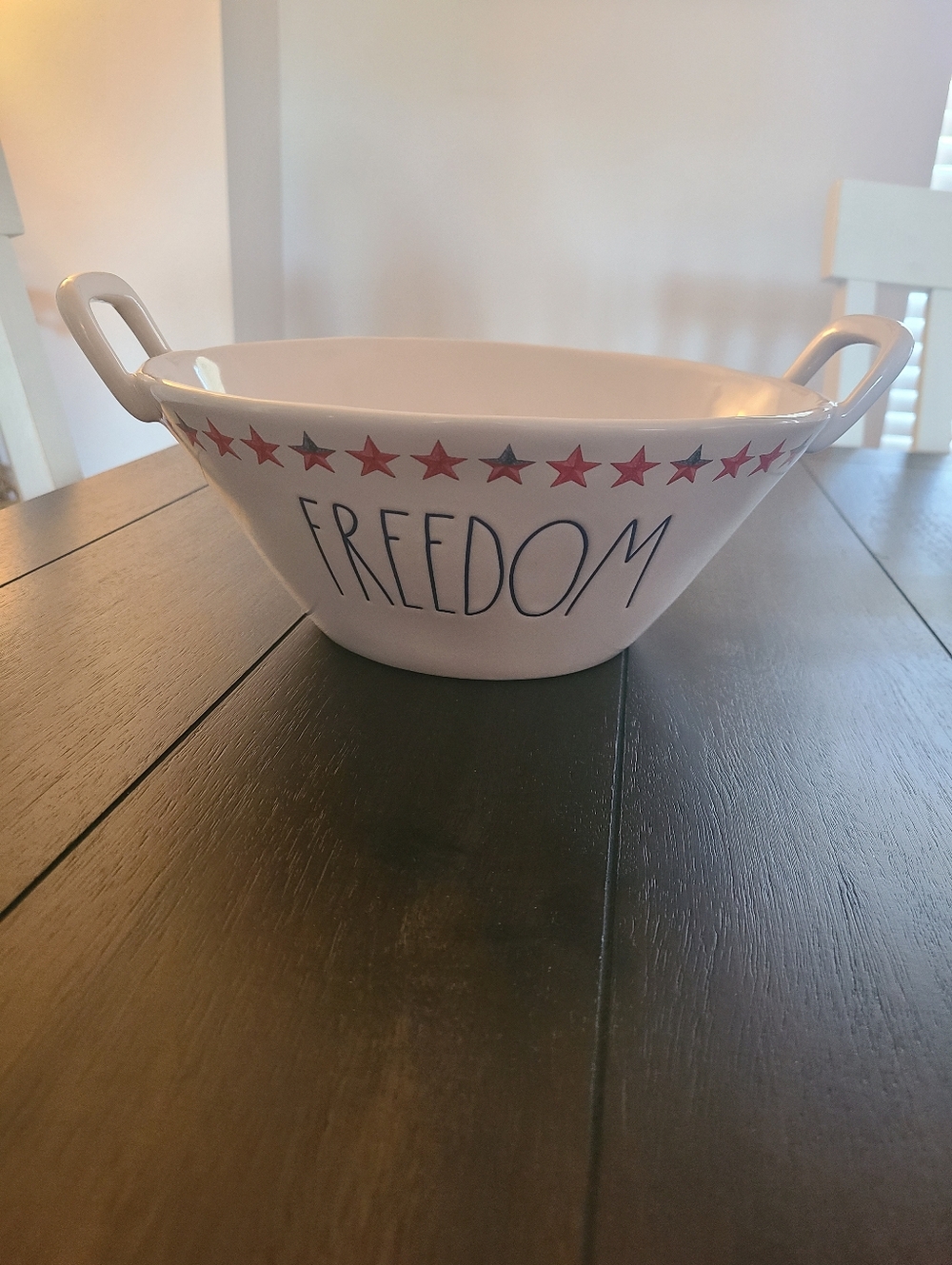 Rae Dunn Red, White & Blue "FREEDOM" Bowl